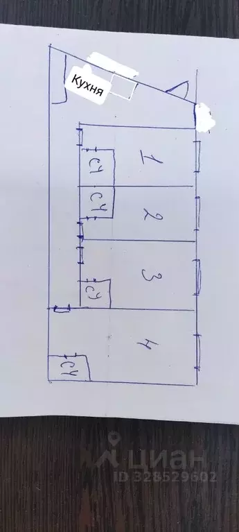 4-к кв. Санкт-Петербург Гончарная ул., 9 (67.0 м) - Фото 2