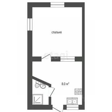 1-к кв. Крым, Ялта ул. Кучера, 3 (43.7 м)