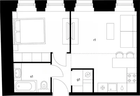 1-к кв. Санкт-Петербург Кантемировская ул., 11Р (37.64 м)