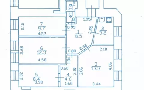 4-комнатная квартира: Санкт-Петербург, Малый проспект Васильевского ...