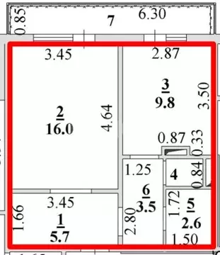 1-к кв. Липецкая область, Липецк Опытная ул., 22 (38.6 м)