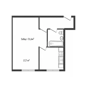 1-к кв. Брянская область, Клинцы ул. Патриса Лумумбы, 2 (31.6 м)