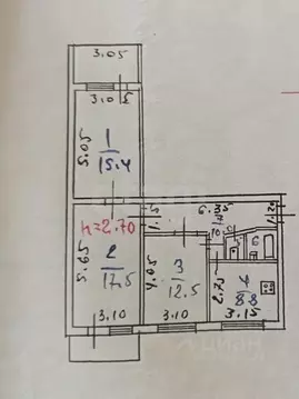 3-к кв. Дагестан, Махачкала просп. Имама шамиля, 55 (72.0 м)