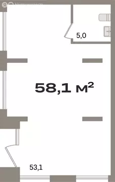 Помещение свободного назначения (58.05 м)