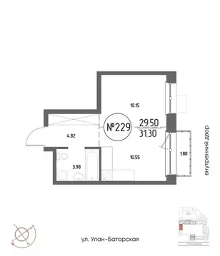 1-к кв. Иркутская область, Иркутск Макс жилой комплекс (31.3 м)