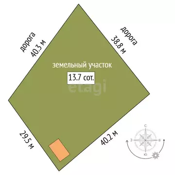 Участок в Тюменский муниципальный округ, деревня Коняшина (13.73 м)