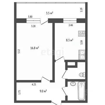 1-к кв. Пермский край, Пермь Вагонная ул., 29 (38.4 м)