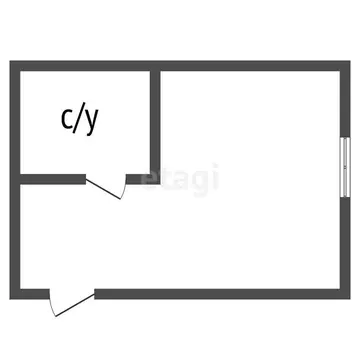 1-комнатная квартира: Воронеж, улица Торпедо, 17А (17.8 м)