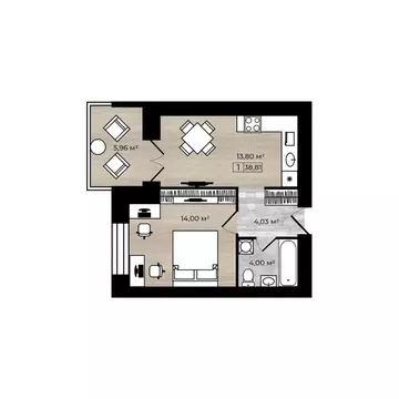 1-к кв. Ярославская область, Ярославль ул. Лескова, 19 (38.81 м)