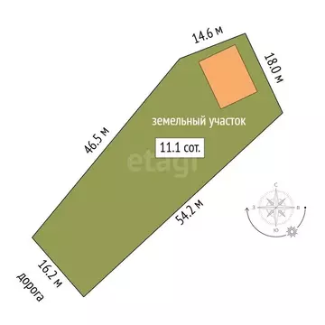 Дом в Южноуральск, СНТ Южное (86.2 м)