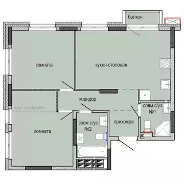 2-к кв. Удмуртия, Ижевск Культбаза жилрайон, 8-й мкр, Ежевика жилой ...