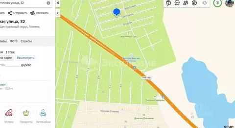 Дом в Тюменская область, Тюмень ул. Цветочная (17 м)