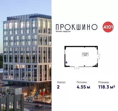 Торговая площадь в Москва БК Прокшино тер., 2 (118 м)
