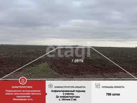 Участок в Крым, Сакский район, с. Уютное  (789.9 сот.)