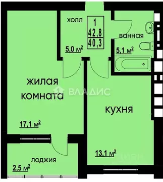 1-к кв. Калининградская область, Калининград Старокаменная ул., 3А ...
