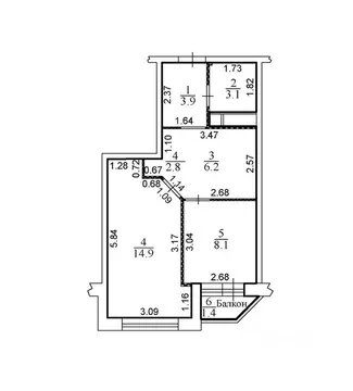 2-к кв. Московская область, Красногорск городской округ, пос. ...