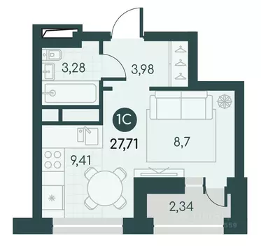 Студия Курганская область, Курган Малиновые высоты жилой комплекс ...