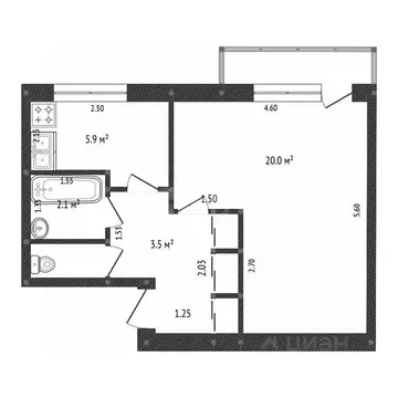 1-к кв. Челябинская область, Миасс ул. Менделеева, 12 (36.0 м)