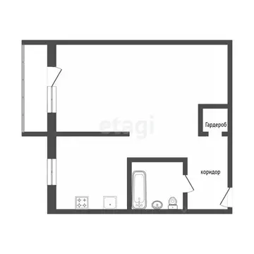 1-к кв. Челябинская область, Челябинск ул. Плеханова, 19 (29.7 м)