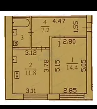1-к кв. Тульская область, Тула просп. Ленина, 149 (37.7 м)