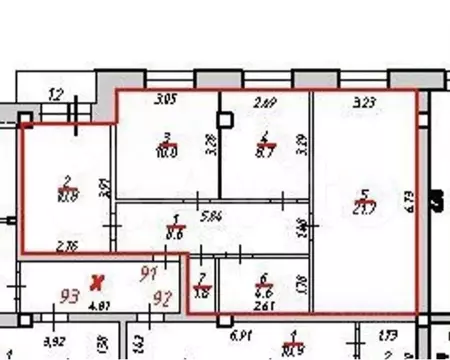 3-к кв. Псковская область, Великие Луки ул. Герцена, 4 (67.2 м)
