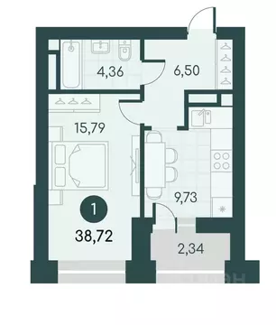1-к кв. Курганская область, Курган Малиновые высоты жилой комплекс ...