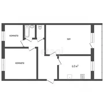3-к кв. Пермский край, Добрянка Советская ул., 91 (59.2 м)