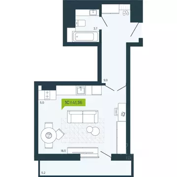 1-к кв. Новосибирская область, Новосибирск Затулинский жилмассив, ул. ...