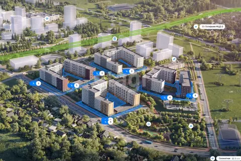 2-к кв. Москва № 103 кв-л, Подольские Кварталы жилой комплекс (40.0 м)