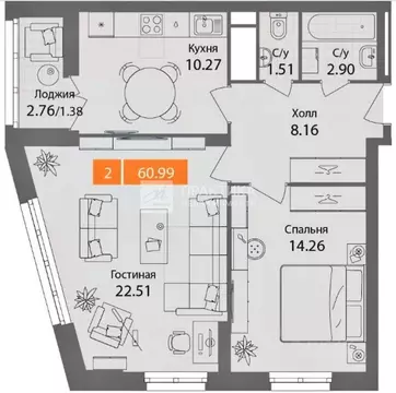 2-к кв. Московская область, Химки Планерный квартал жилой комплекс ...