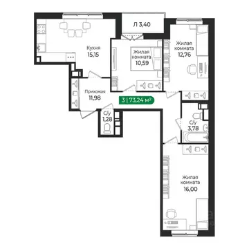 3-к кв. Ленинградская область, Сертолово Всеволожский район, Сертолово ...