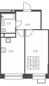 1-к кв. Московская область, Ивантеевка Пушкинский городской округ,  ...