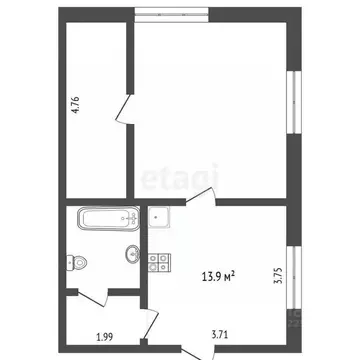 2-к кв. Вологодская область, Междуреченский муниципальный округ, д. ...
