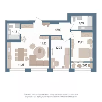 3-к кв. Башкортостан, Уфа ул. Пархоменко, 156Ж (76.6 м)
