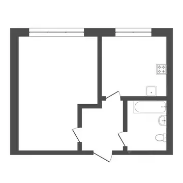 1-к кв. Тюменская область, Тюмень ул. Парфенова, 20 (24.9 м)