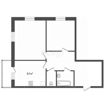 2-к кв. Пермский край, Пермь Самаркандская ул., 141 (60.7 м)
