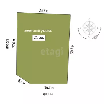 Участок в село Успенка, коттеджный посёлок Успенский (14.27 м)