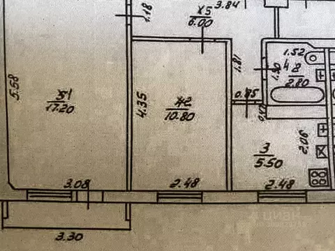 2-к кв. Нижегородская область, Нижний Новгород ул. Заломова, 13 (45.0 ...