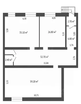 Офис в Новосибирская область, Новосибирск Новогодняя ул., 24/2 (167 м)