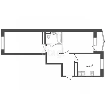 2-к кв. Ямало-Ненецкий АО, Ноябрьск Магистральная ул., 125 (53.0 м)