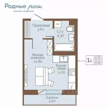 1-к кв. Пермский край, Пермский муниципальный округ, с. Фролы ул. ...