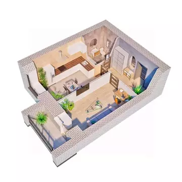 1-к кв. Амурская область, Благовещенск 187-й кв-л,  (42.0 м)