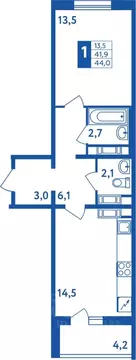1-к кв. Башкортостан, Уфа Дема жилрайон, Новая Дема жилой комплекс ...