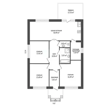 Дом в Ростовская область, Аксайский район, Щепкинское с/пос, пос. ...