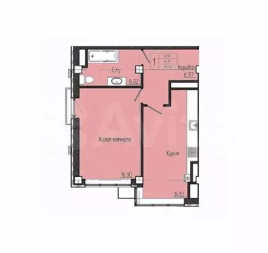 1-к кв. Ставропольский край, Лермонтов просп. Лермонтова, 7/2 (45.2 м)