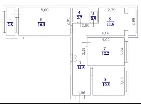 3-к кв. Дагестан, Махачкала ул. Ирчи Казака, 44к1 (72.0 м)
