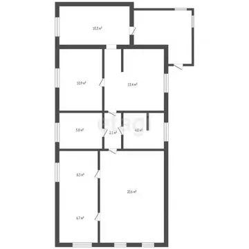 Дом в Кемеровская область, Кемерово Елыкаевская ул. (82 м)