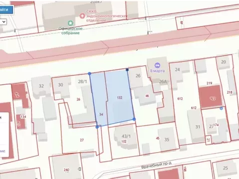 Участок в Ставропольский край, Ставрополь ул. 8 Марта, 28 (5.0 сот.)