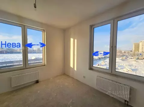 2-к кв. Санкт-Петербург Октябрьская наб., 40 (74.0 м)