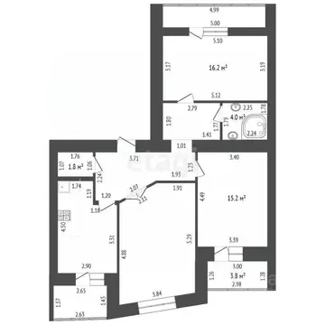 3-к кв. Мордовия, Саранск Волгоградская ул., 74 (82.4 м)